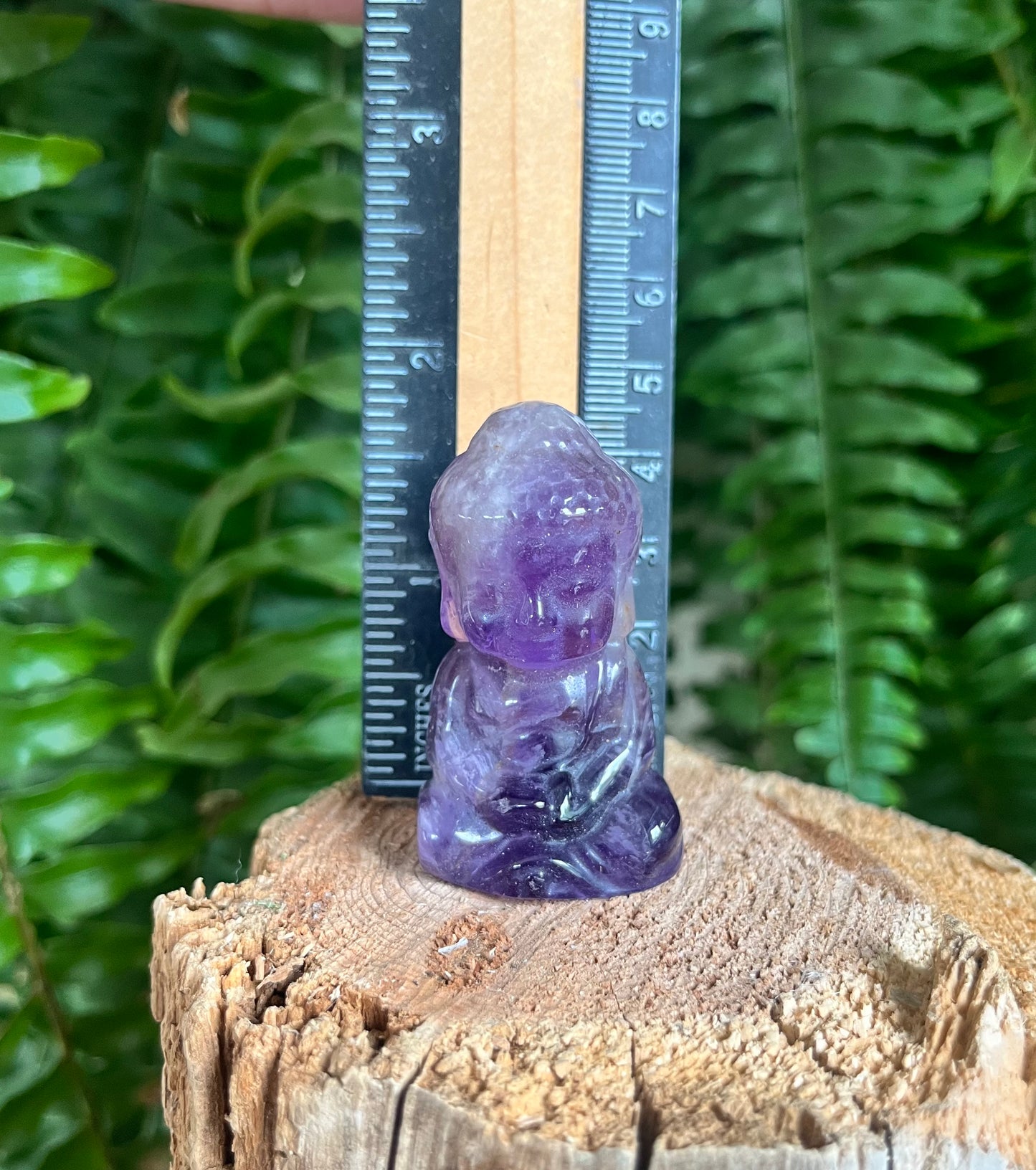 Amethyst Baby Buddha Carving