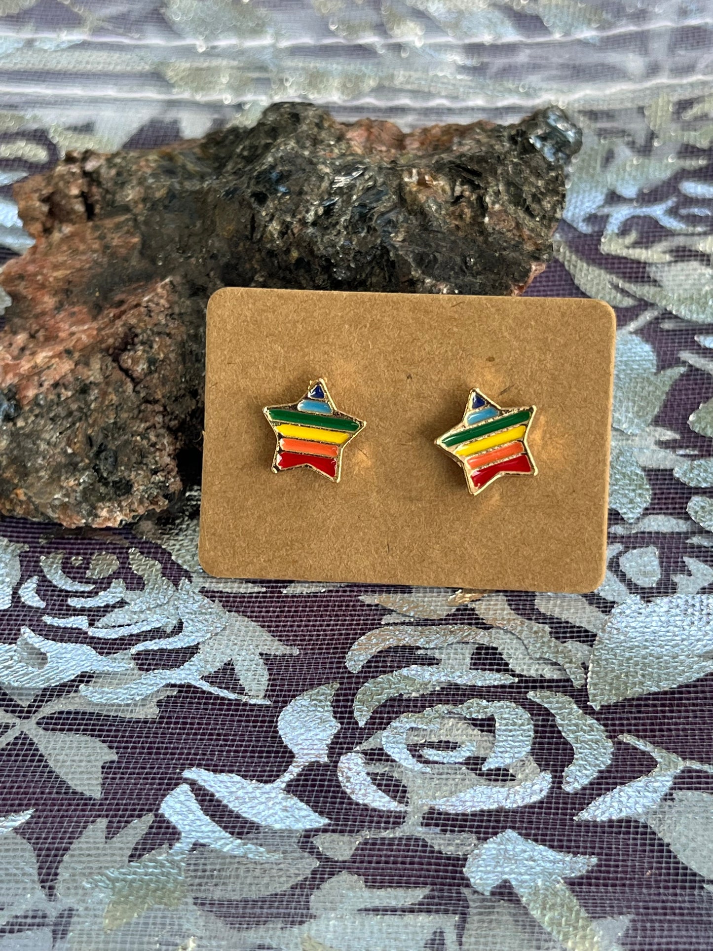 Star Stud Earrings, Pride, Rainbow