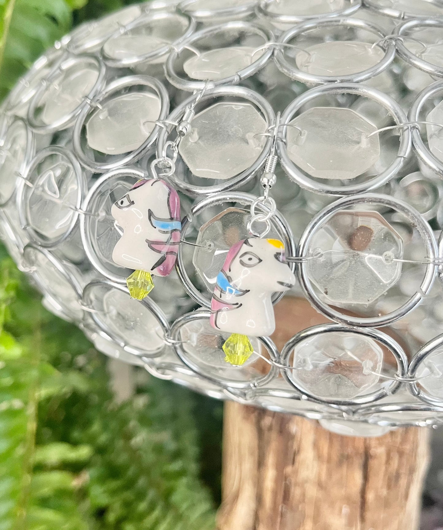 Cute Unicorn Drop Earrings – Pastel Pony Kawaii Earrings – Whimsical Fantasy Jewellery