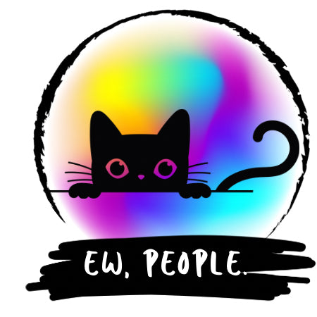 “Ew, People” Sticker Collection – Funny Animal & Skeleton Designs
