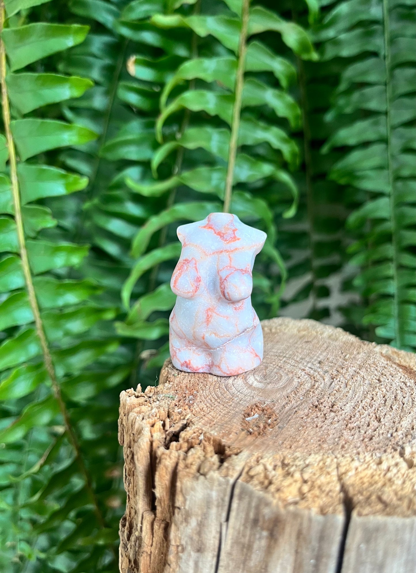 Jasper Goddess Statue | Curvy Divine Feminine Crystal Carving | Pocket Altar Decor