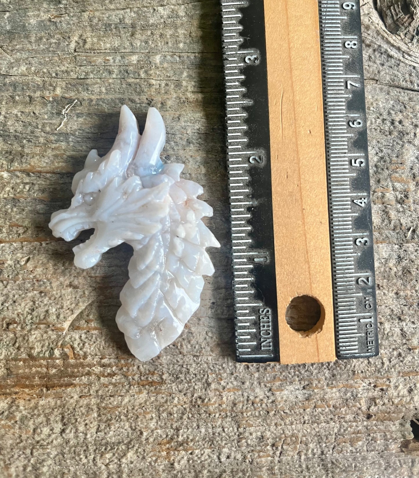 Custom Light Palm Root Crystal Dragon Pendant – Choose Your Wire Color (Silver, Copper, or Black)