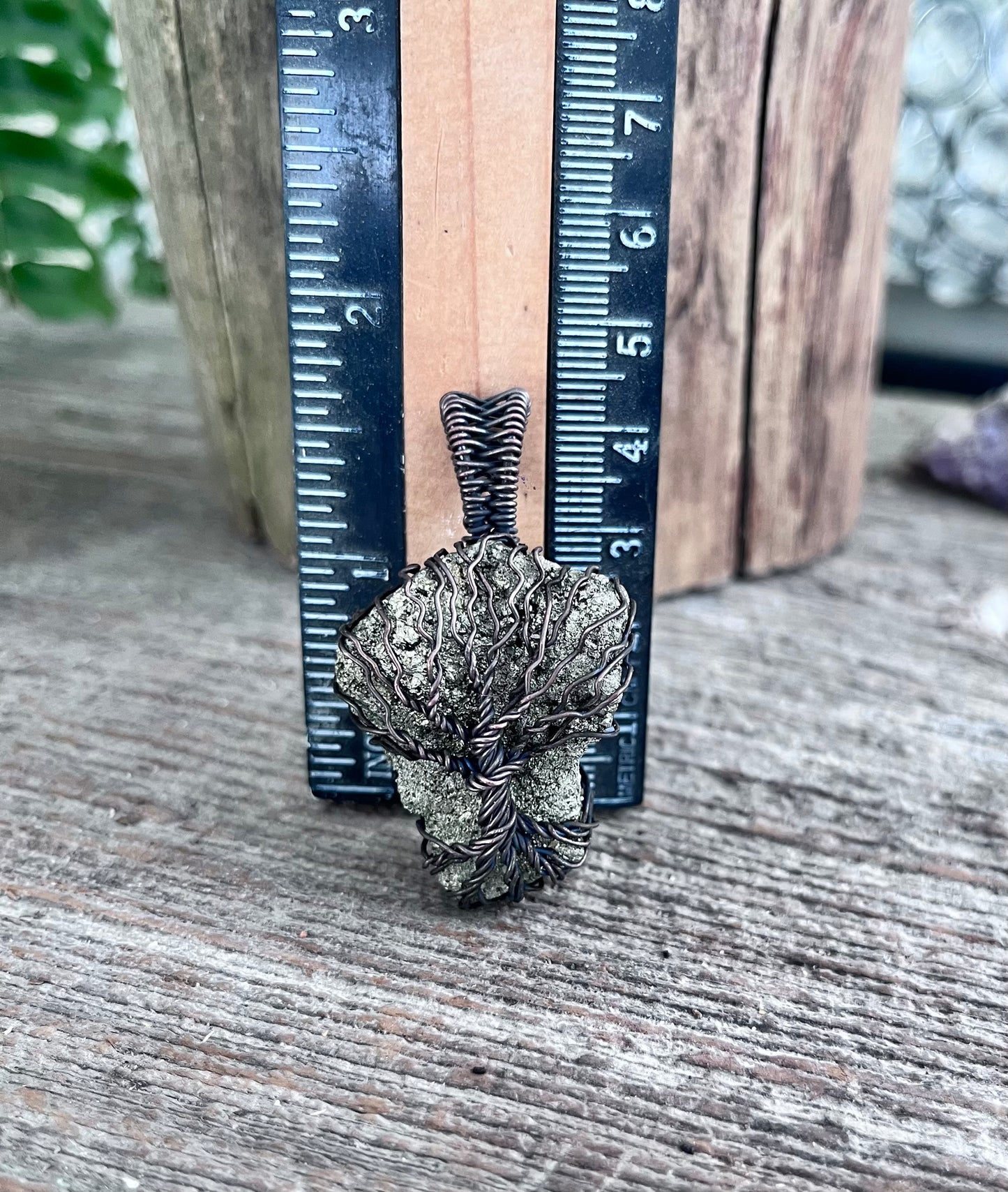 Handmade Pyrite Tree of Life Pendant – Rockhounded & Wire Wrapped