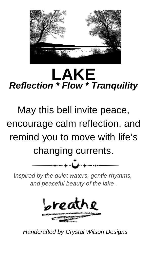Lake Dragonfly Witches Bells – Reflection • Flow • Tranquility