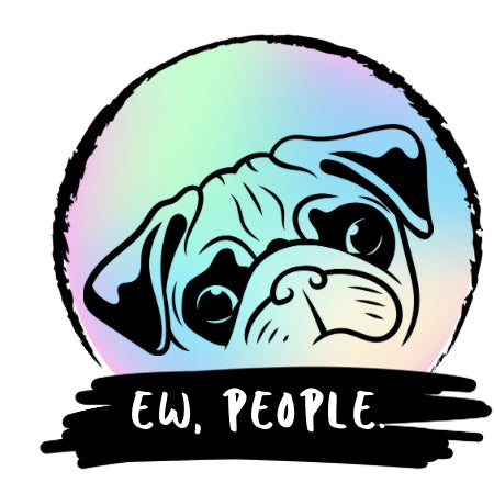 “Ew, People” Sticker Collection – Funny Animal & Skeleton Designs