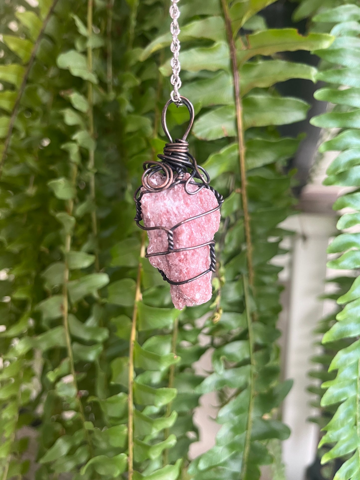 Glitter Granite pendant.  Hand-collected and artisan-touched.