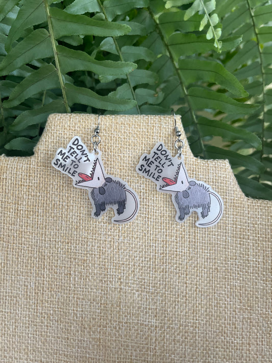 Opossum Earrings