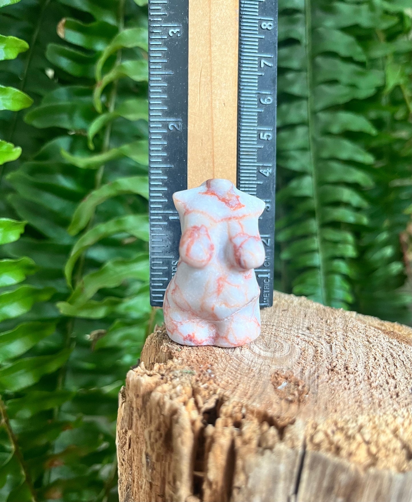 Jasper Goddess Statue | Curvy Divine Feminine Crystal Carving | Pocket Altar Decor