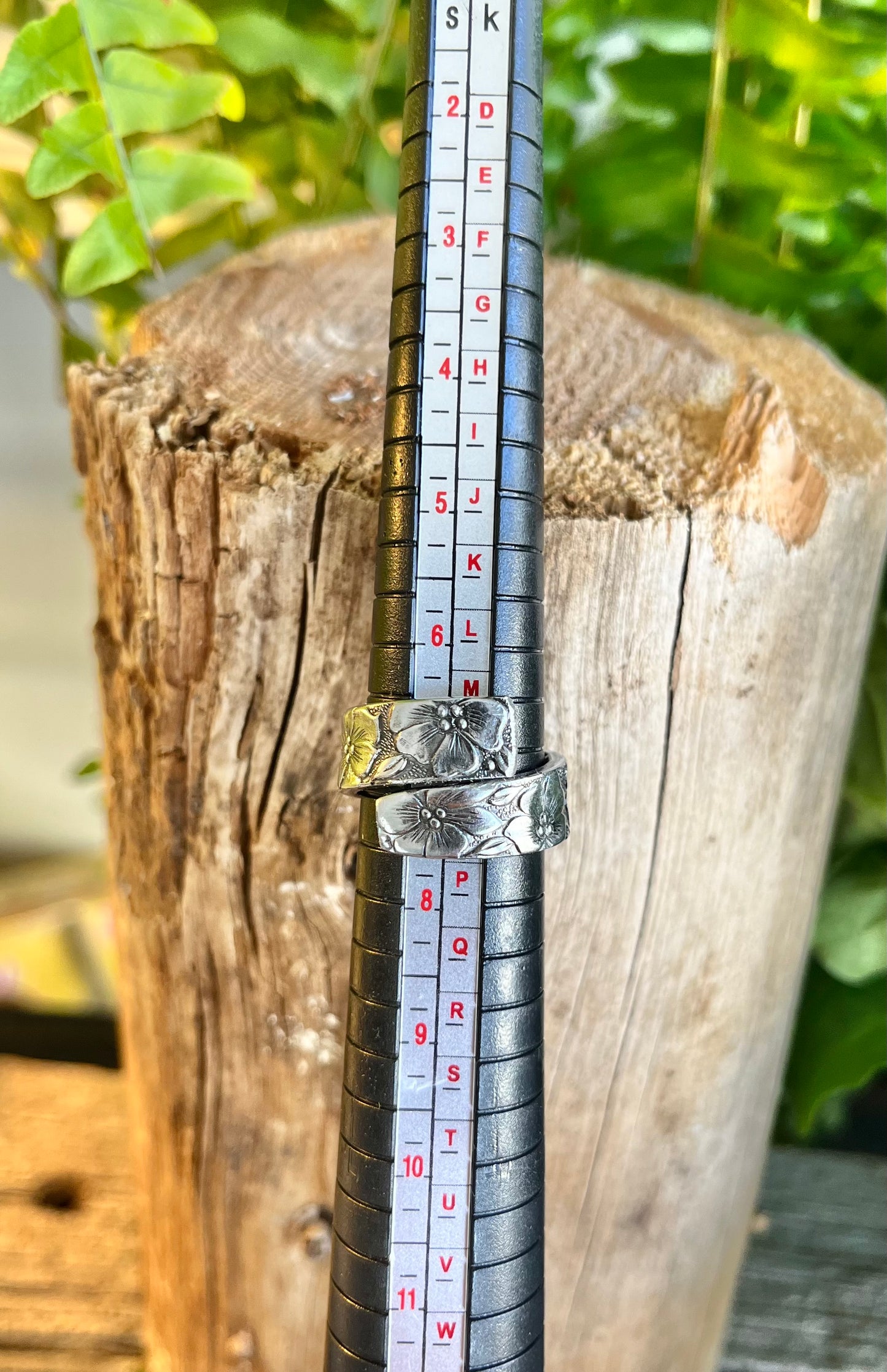 Floral Spoon Ring – Upcycled Silverware Ring – Handmade Statement Ring