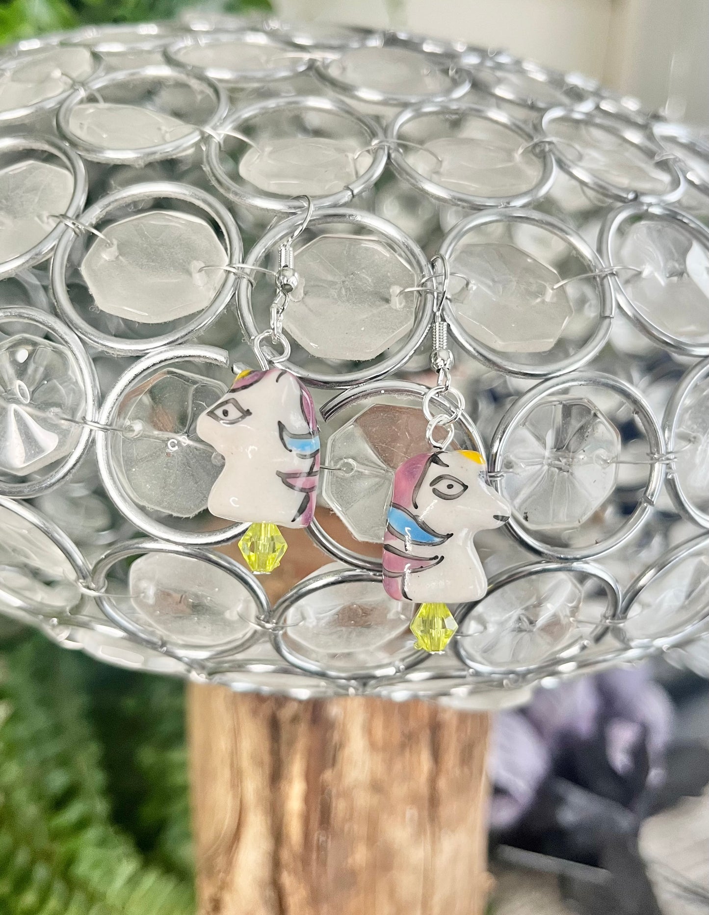 Cute Unicorn Drop Earrings – Pastel Pony Kawaii Earrings – Whimsical Fantasy Jewellery