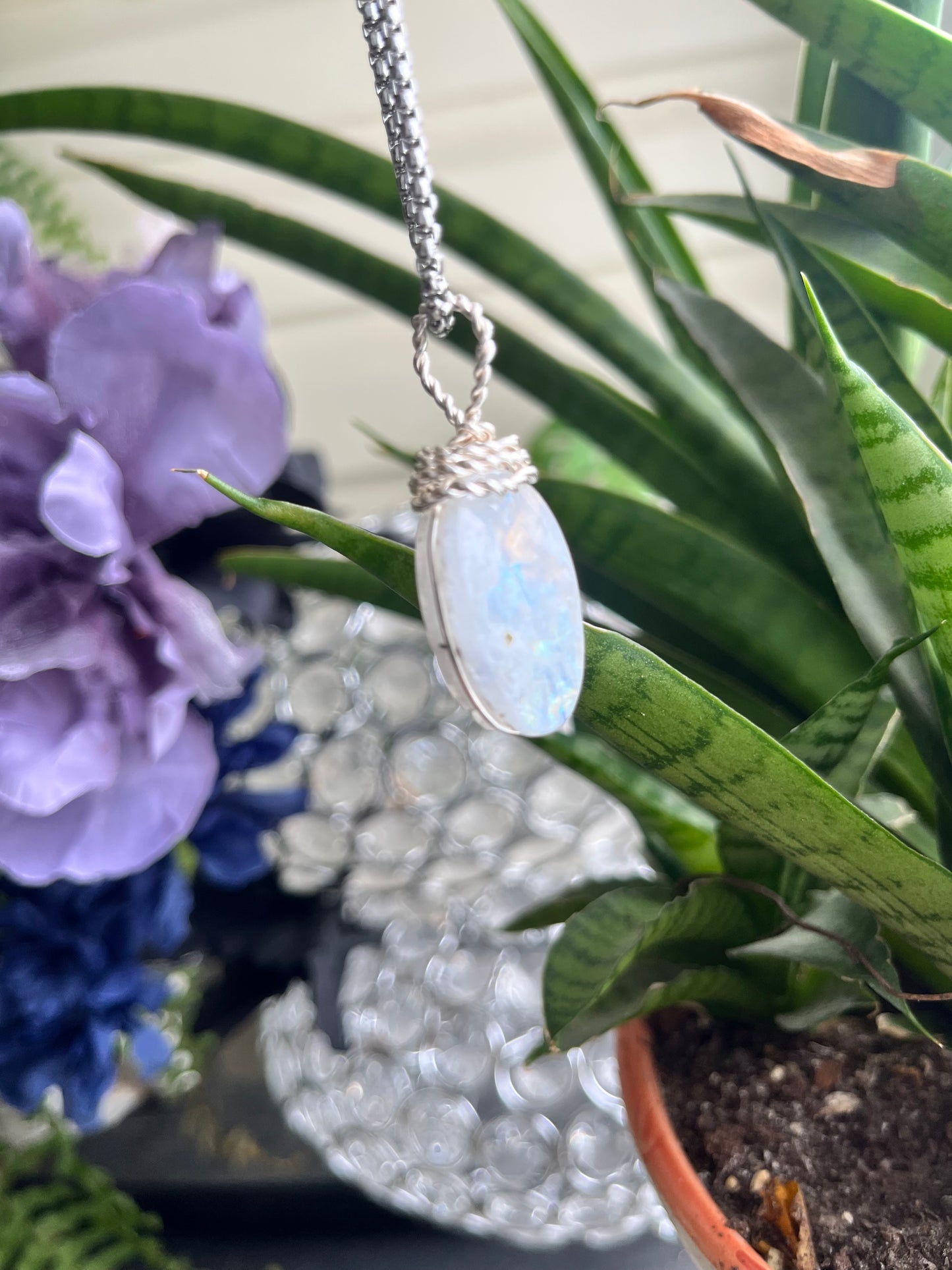 Inner Witch Awakening Bundle | Moonstone Necklace, Crystal Ball Pocket Oracle