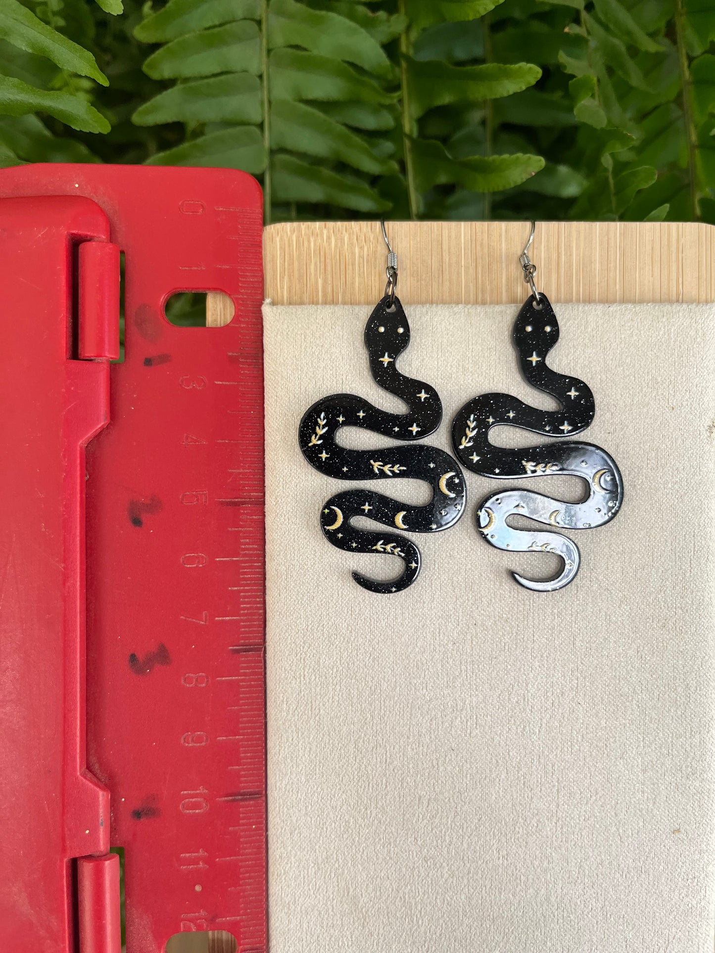 Black Snake Earrings