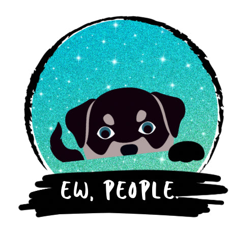 “Ew, People” Sticker Collection – Funny Animal & Skeleton Designs