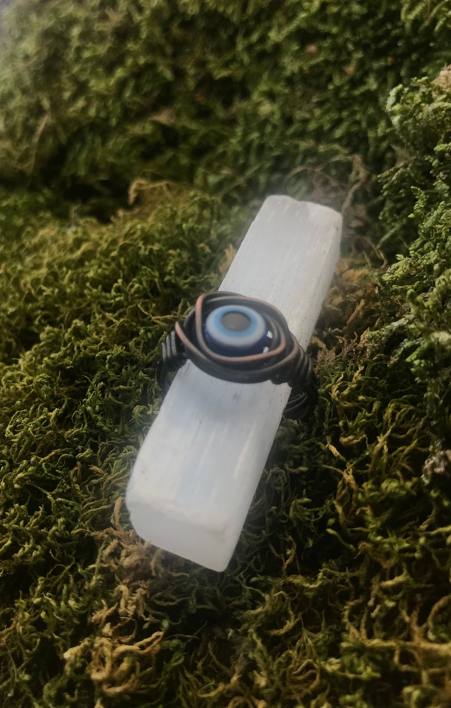 Copper wire - Evil Eye Protection Ring - Custom Sizing