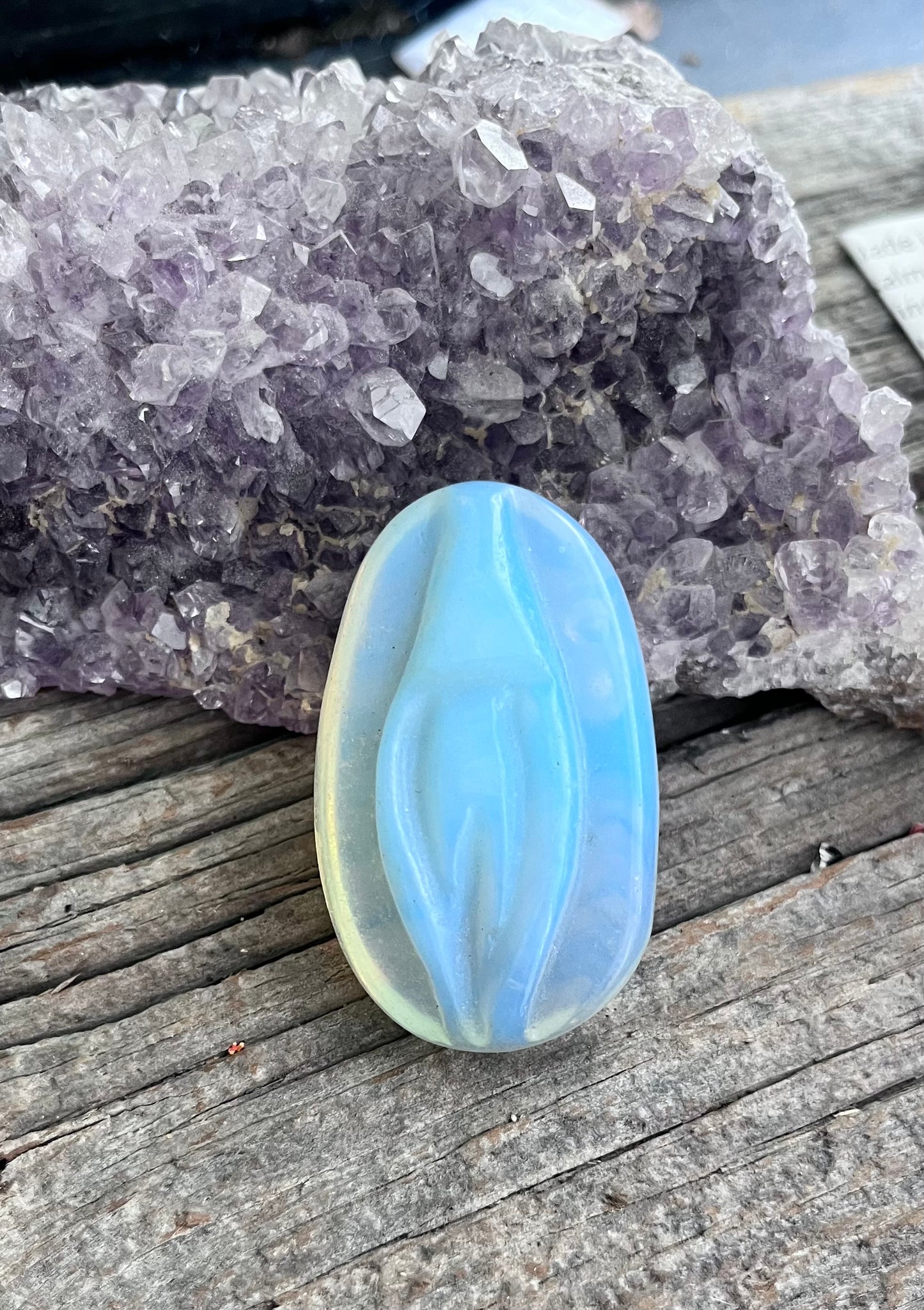 Opalite Vulva Carved Cabochon