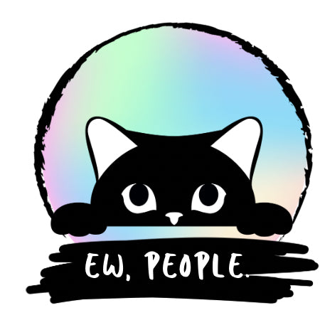 “Ew, People” Sticker Collection – Funny Animal & Skeleton Designs