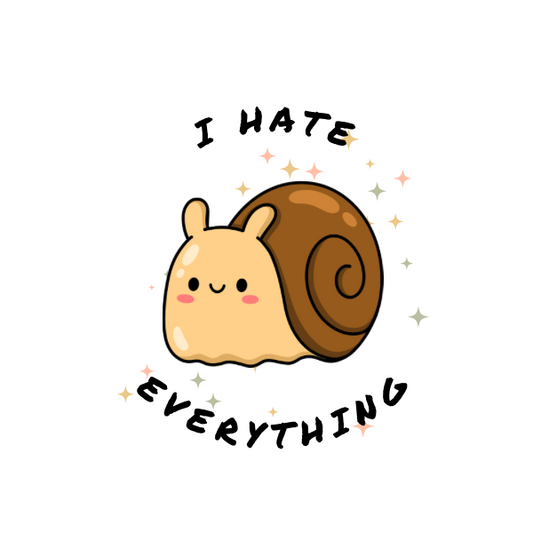 I Hate Everything, cute animal Sticker