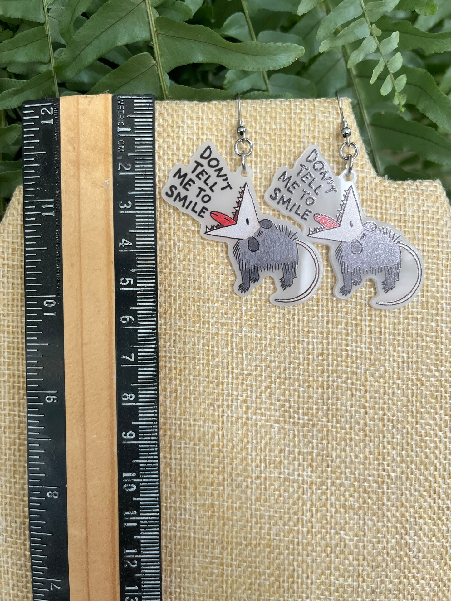 Opossum Earrings