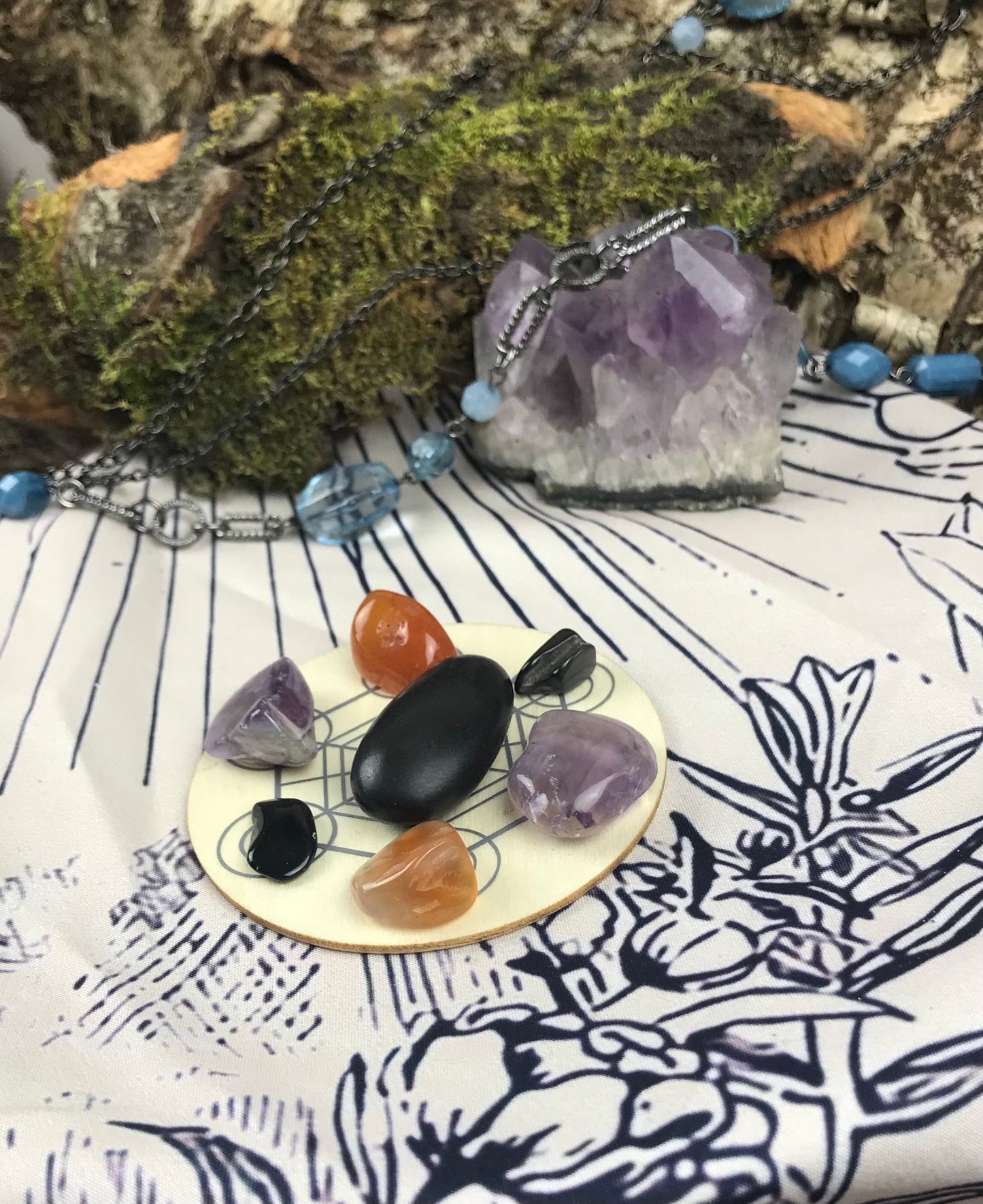 Chakra Mini Crystal Grid Kit