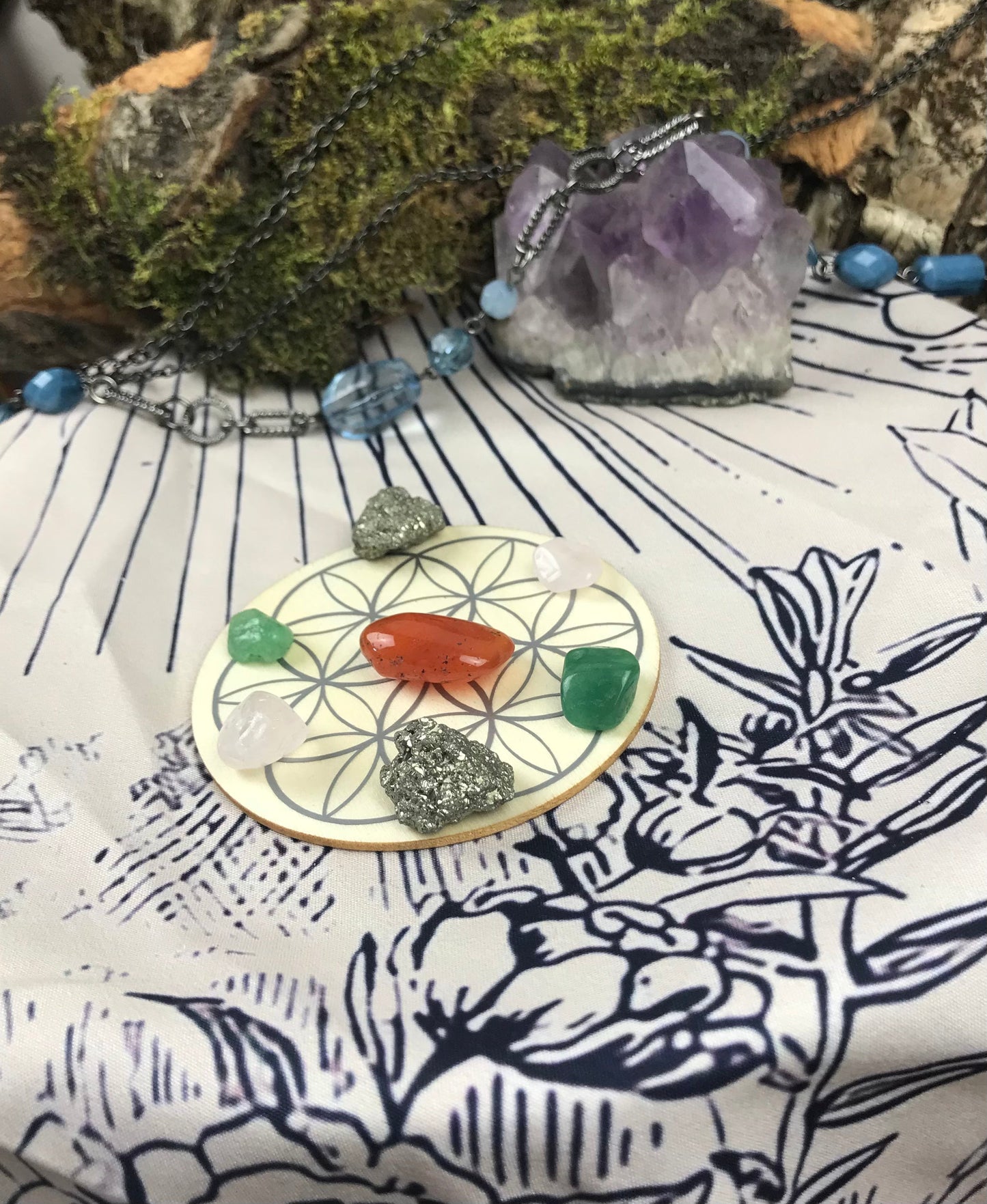 Chakra Mini Crystal Grid Kit