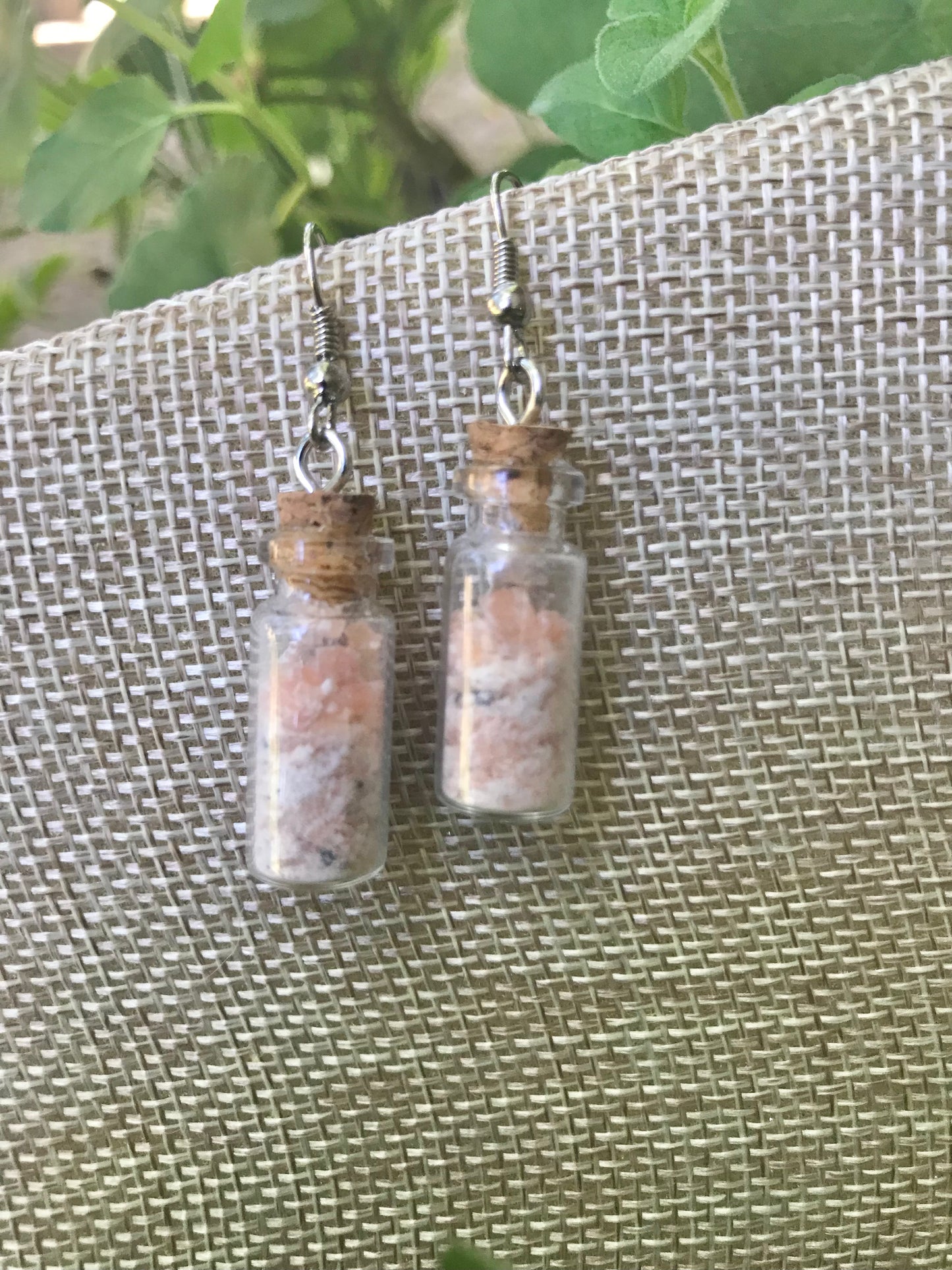 Pick Your Own! Cork Stopped Vials with Crushed Rock Earrings