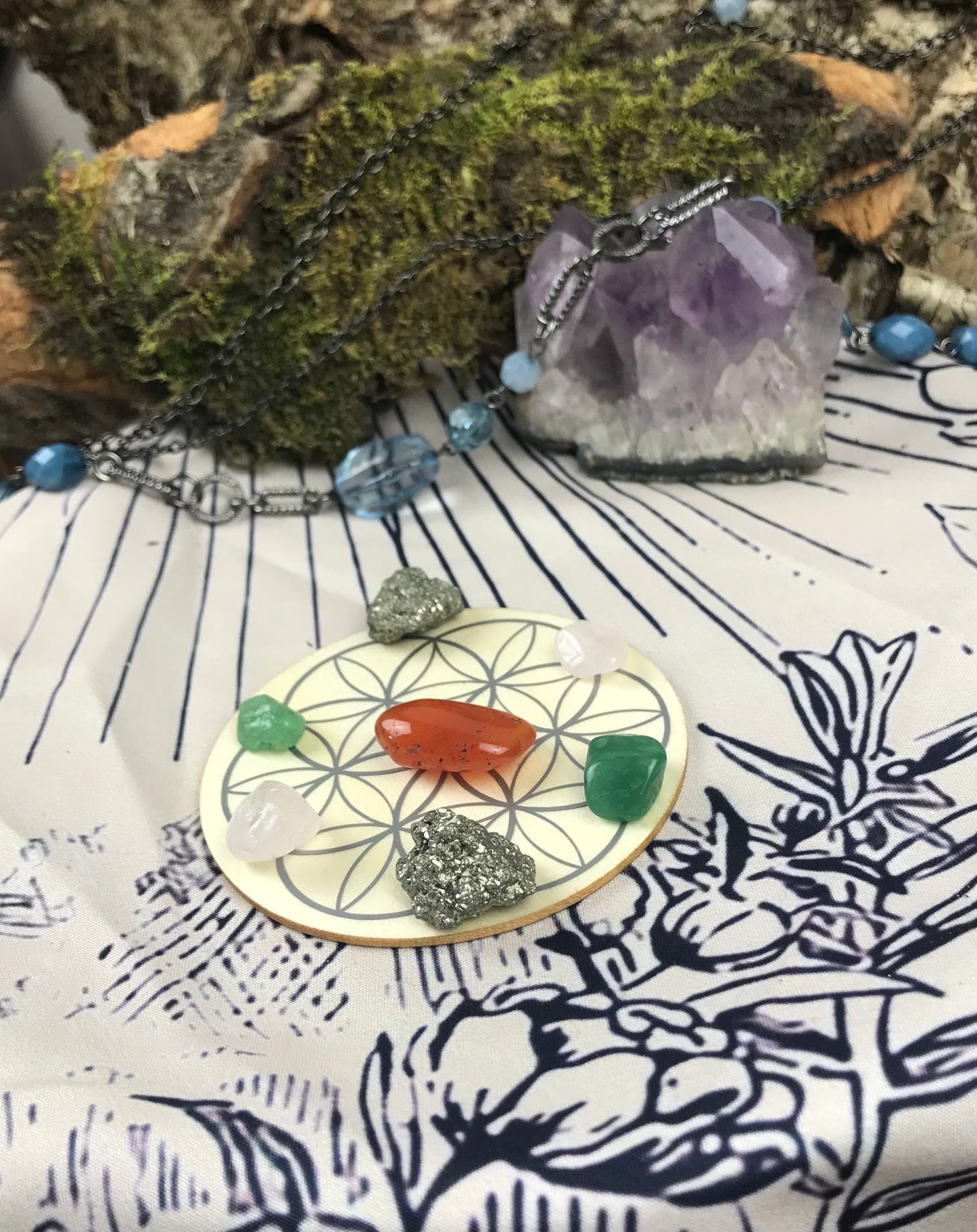 Chakra Mini Crystal Grid Kit