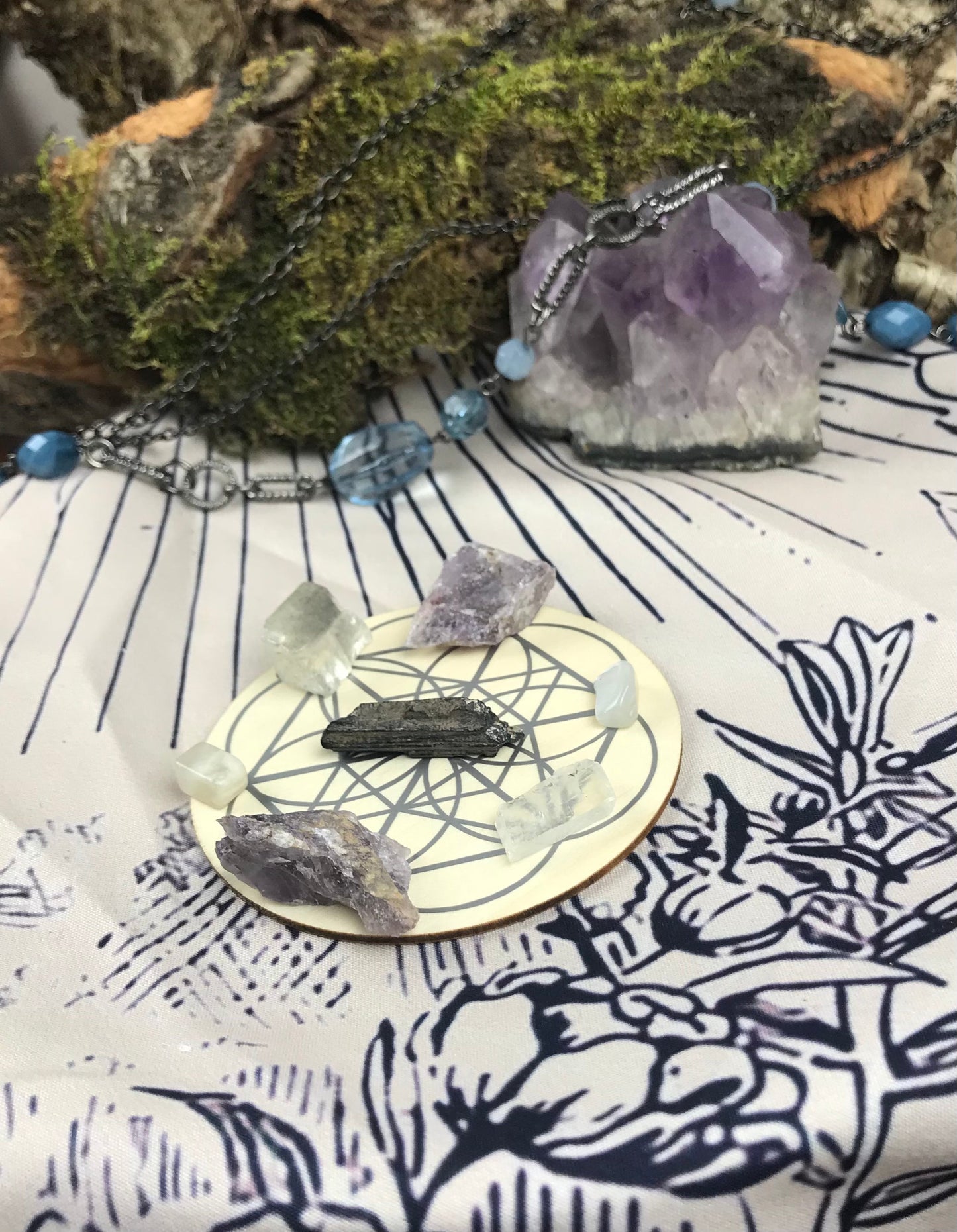 Chakra Mini Crystal Grid Kit