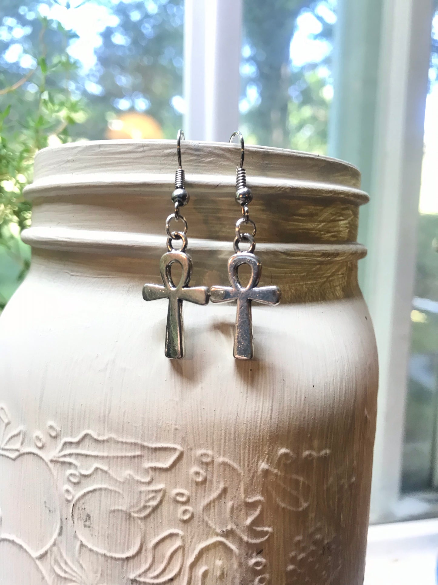 Ankh Earrings