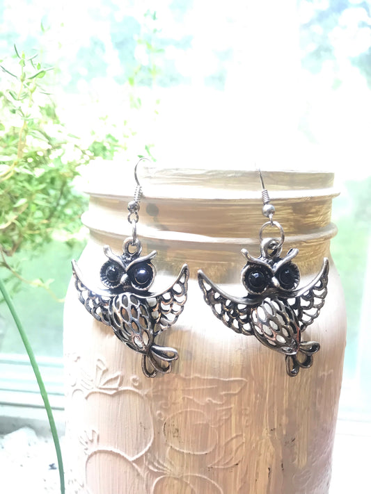 Flying Owl Earrings