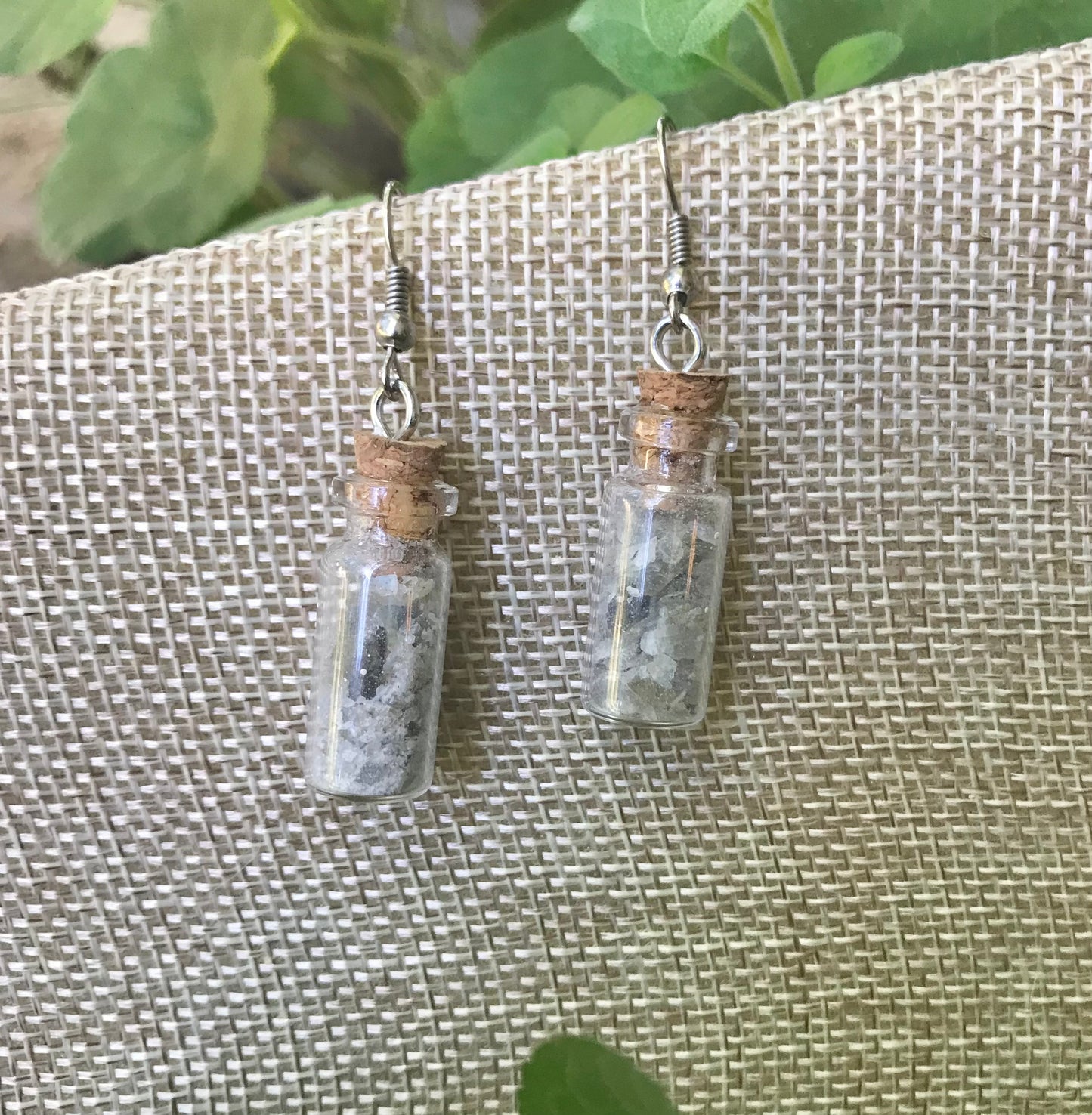 Pick Your Own! Cork Stopped Vials with Crushed Rock Earrings