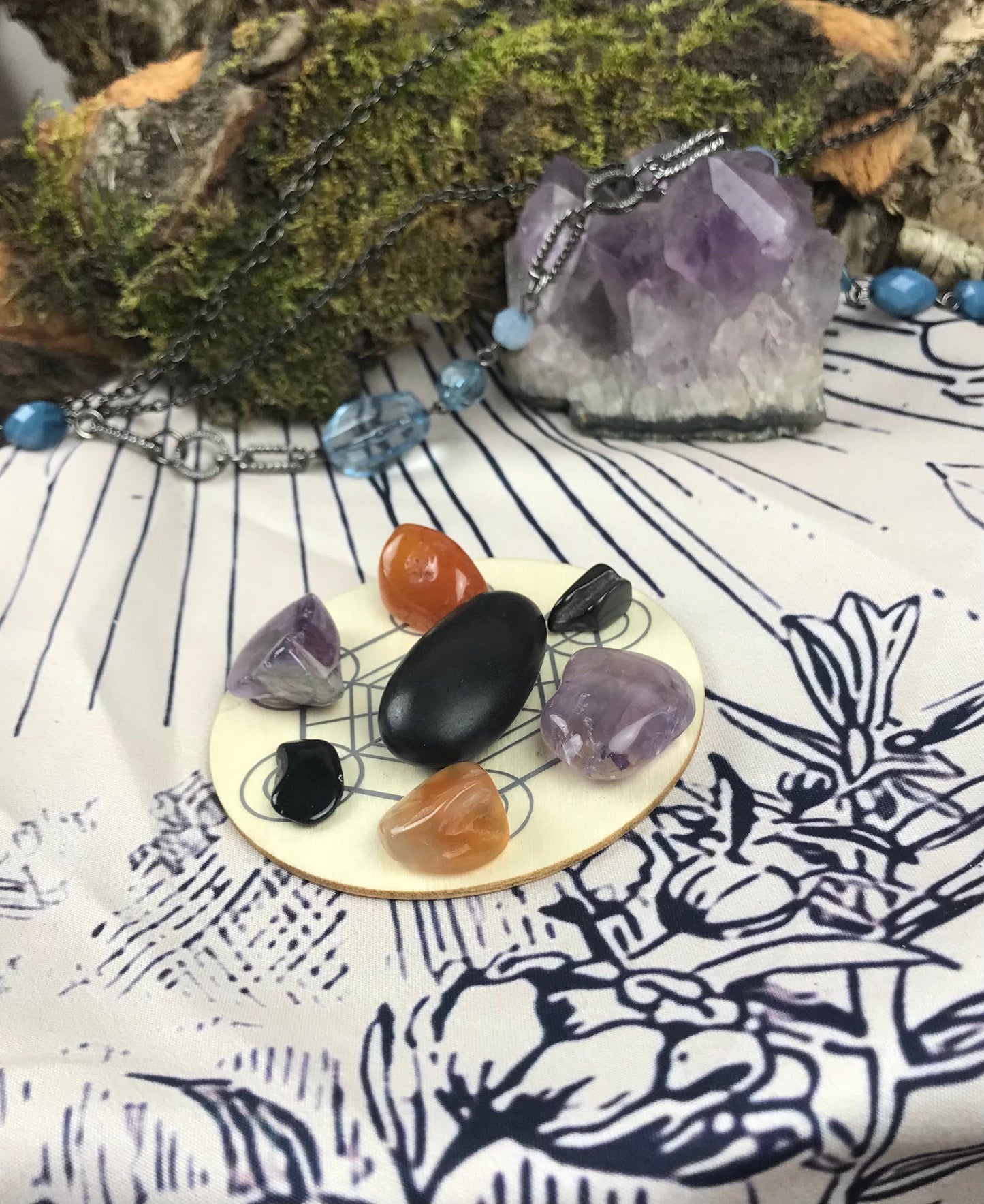 Chakra Mini Crystal Grid Kit
